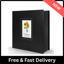 Photo Album 4x6 600 Photos, Leather Cover Extra Large Capacity Holds 600 Horizon