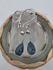 Gemporia Sterling Silver London Blue Topaz Drop Earrings (114)