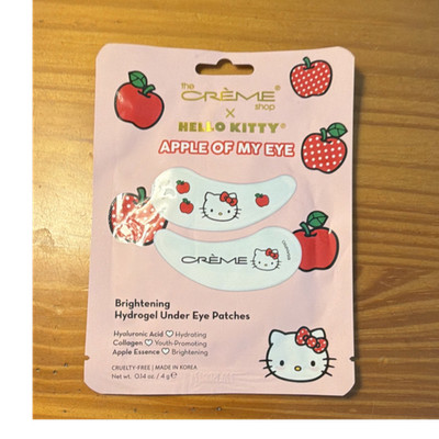 The Crème Shop Hello Kitty Apple Hydrogel Under-Eye Patches Hydrate Brighten