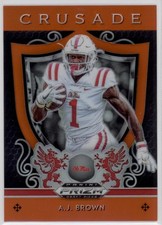 2019 AJ Brown Panini Prizm Draft Picks Crusade Orange Prizm RC #5 (A9149)