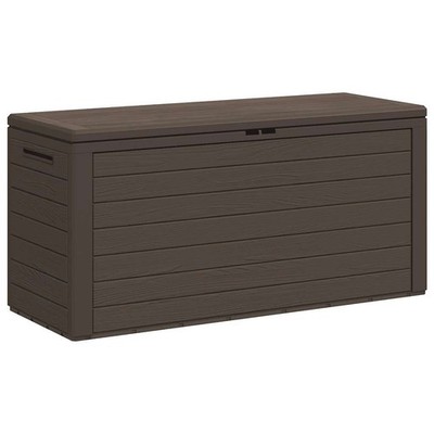 Outdoor Storage Box Deck Box with Lid Patio Cabinet Storage Chest Brown vidaXL