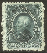 MEXICO #121 Used - 1881 50c Green ($40)