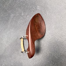 4/4 Violin Chinrest   Rosewood, Pre-Installed Clamps, Cork Lined