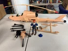 E2 GI Joe Locust Helicopter with figure incomplete see description Hasbro 2000
