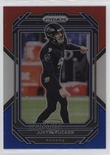 2022 Panini Prizm Red White & Blue Prizm Justin Tucker #26 1q2k
