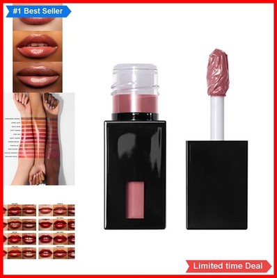 Glossy Lip Stain Long Lasting Sheer Color Shine Vegan Cruelty Free Pinkies Up