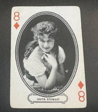 ANITA STEWART - MJ MORIARTY PLAYING CARD - 1916 - MOVIE SOUVENIR PLAYING CARD