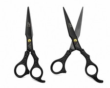 Professional Black Hair Cutting Scissors 6.5 Barber Salon Shears Stainless Steel