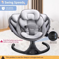 LAREX Baby Swing Infant Swing Electric Toddler Baby Rocker Portable for Newborn