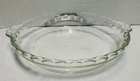 Vintage Pyrex # 229 Clear Glass Deep Dish 9.5" Scalloped Fluted Edge Pie Plate
