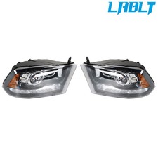 Lablt Pair Headlight Headlamp Halogen Wdrl For 2009-2018 Dodge Ram 1500 3500 Lablt Pair Headlight Headlamp Halogen Wdrl For 2009-2018 Dodge Ram 1500 3500