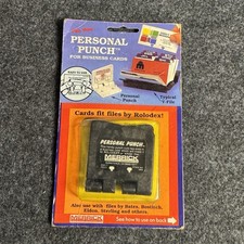 Rolodex Punch MERRICK Personal Business Card 2 Holes NIB Made In USA VERY RARE