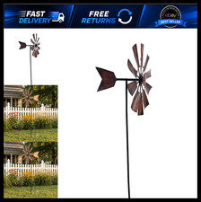 BinaryABC Metal Windmill for Yard Garden   Outdoor Wind Spinner Decor