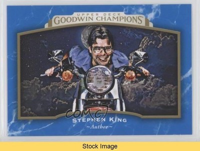 2017 Upper Deck Goodwin Champions Horizontal Royal Blue Stephen King READ 0f3