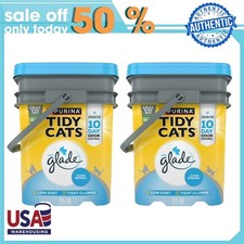 Purina Tidy Cats Clumping Cat Litter, Glade Clear Springs Multi Cat Litter, 35lb