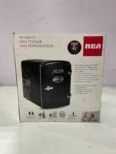 Mini Retro 6 Can Beverage Refrigerator-Black, RMIS129-BLACK, 0.15 Cubic Feet