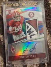 2020 Panini Chronicles Phoenix DP Jerry Jeudy Auto Bowl Patch Jersey Match 4/4