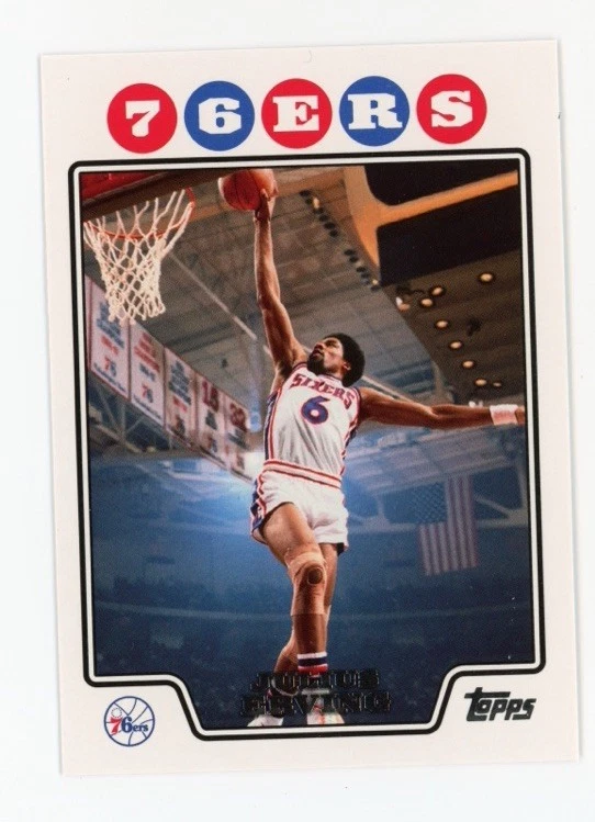 Topps Julius Erving Philadelphia 76ers Basketball Sports Trading