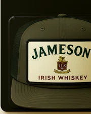 Jamison Irish Whiskey Hat, Removable Metal Patch, Snapback