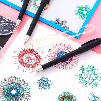 Zeichenvorlage Schön Spielzeug Spiralmuster Spirograph -Herrscher Tracer