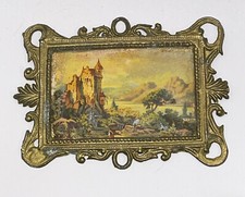 Gemälde Puppenstube Rahmen Zinn Antique Dollhouse Accessories .