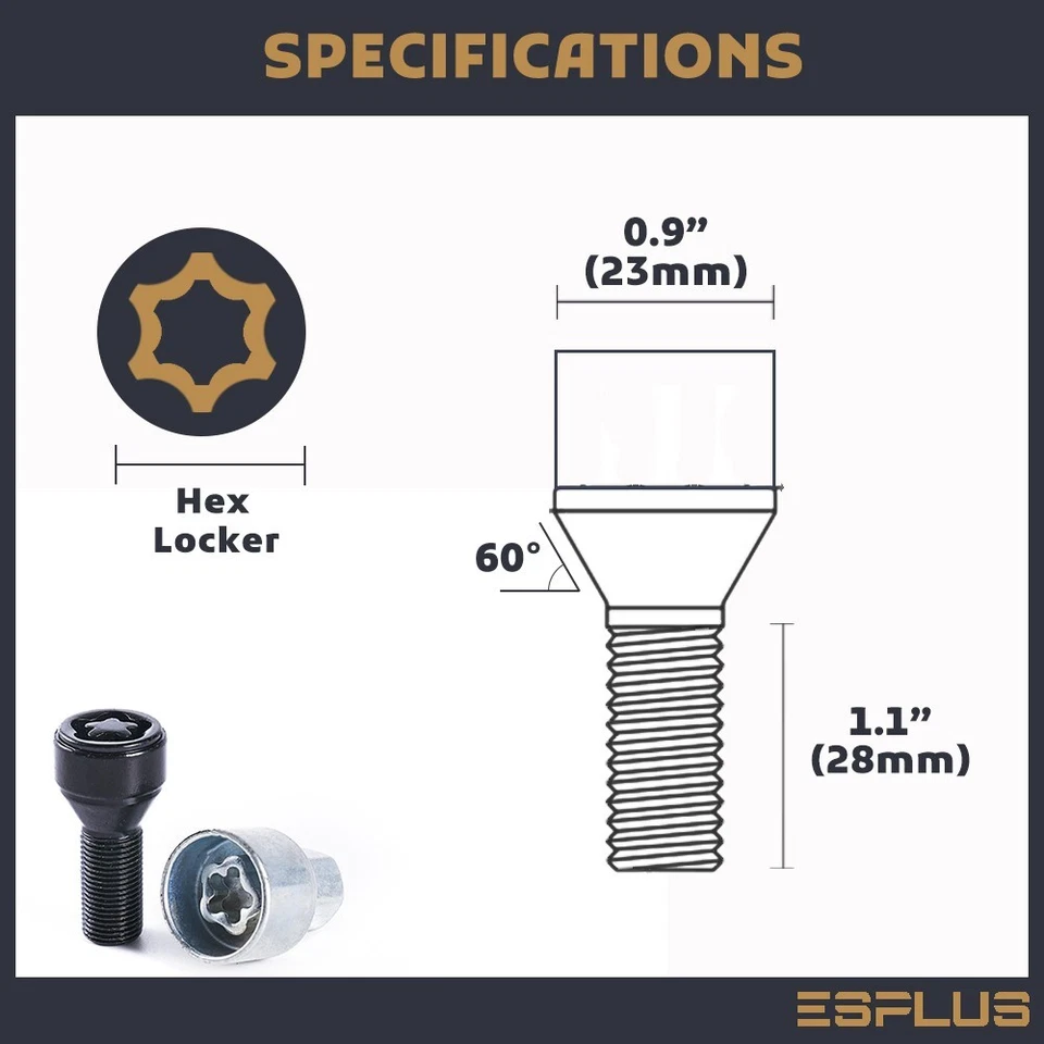 4 Cerraduras de rueda Aston Martin M14x1,5 negras vástago 28 mm ajuste DB/Vantage/Vahalla/Valor Foto 3 de 4