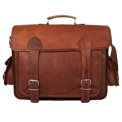 Hommes Cuir Vintage Messager Portable Bureau Mallette Épaule Décontracté Main - Photo 3 sur 9