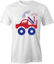 FIREWORK TRUCK TShirt Tee Short-Sleeved Cotton USA CLOTHING S1WSA291
