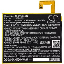 4850mAh Battery For Lenovo Smart Tab M10,TB-X605F,TB-X605FC,X605C,X605, L18D1P32