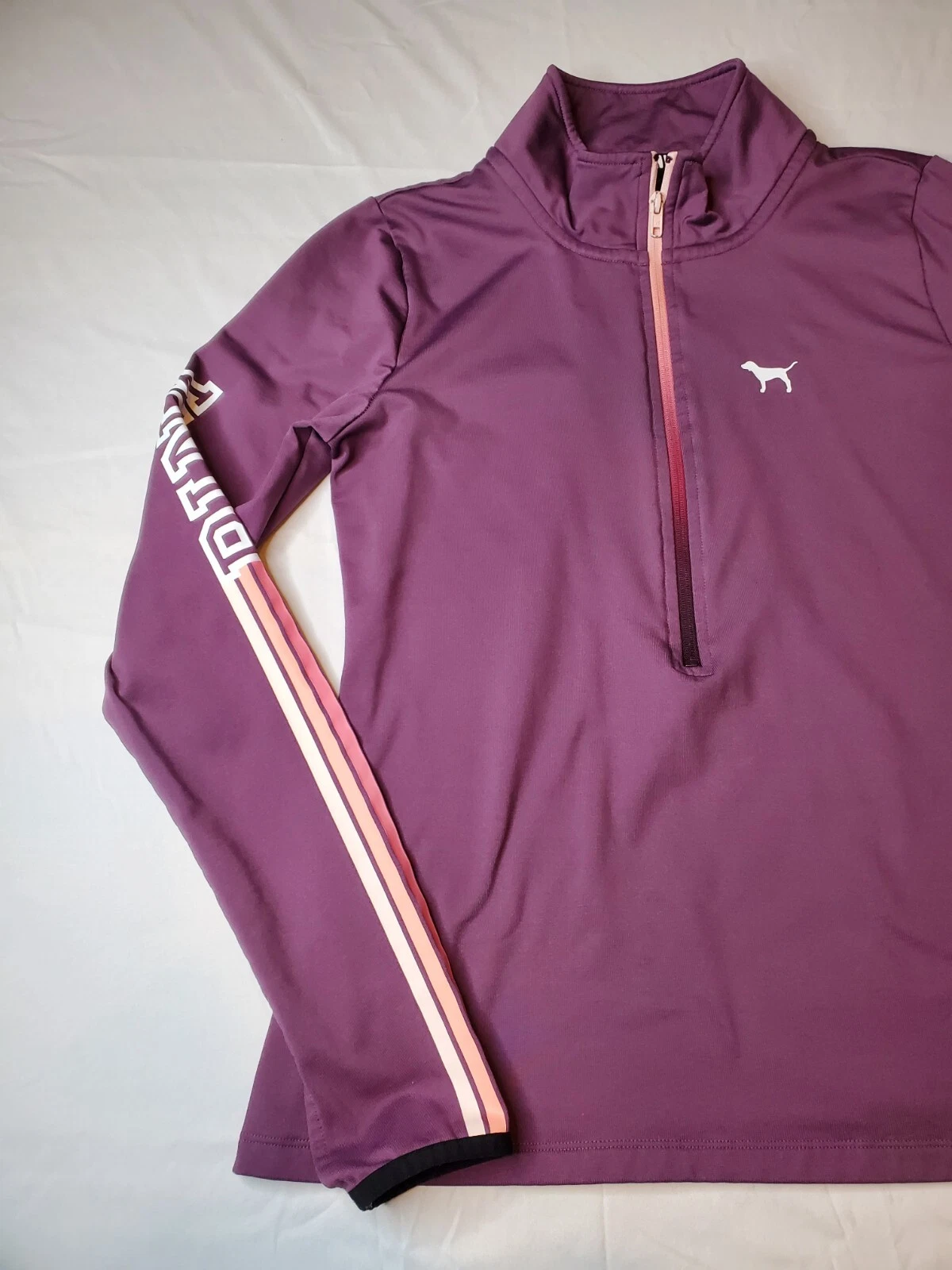victoria-secret-vs ultimate dog 1/2 zip track workout jacket