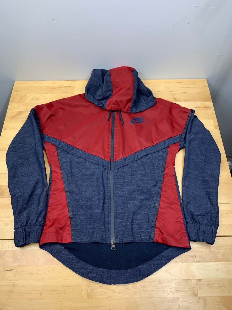 Nike Windbreaker Jacket Hooded XS Full Zip Activewear Colorblock