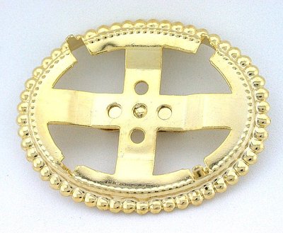 Cabochon Pierre Précieuse 40x30 Mm Monté Sur Argent - Pour Bolo Ou Création