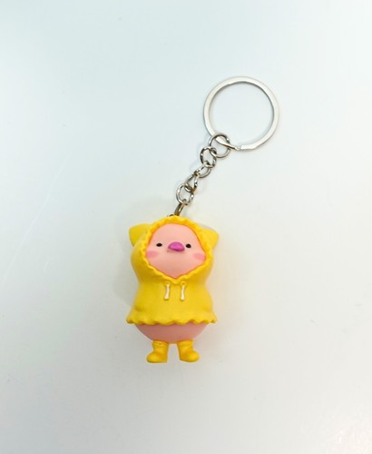 Carino maiale portachiavi impermeabile portachiavi borsa etichetta animali zaino clip regalo adorabile - Foto 5 di 6