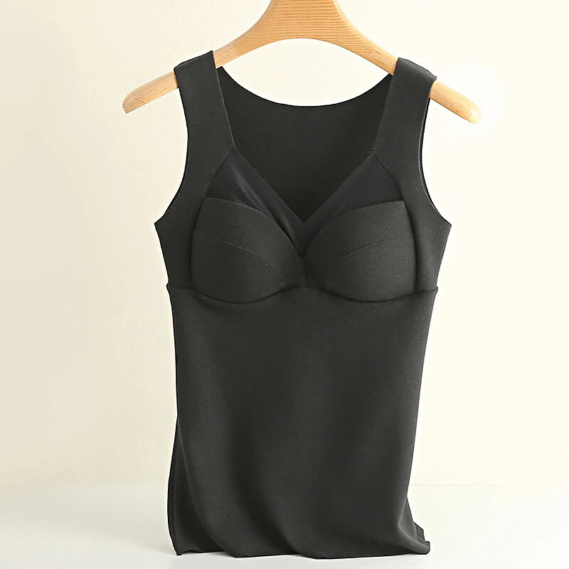Winter Women's Warm Fleece Sleeveless Tank Top Underwear Thermal Vest Lingerie - image 3 of 4