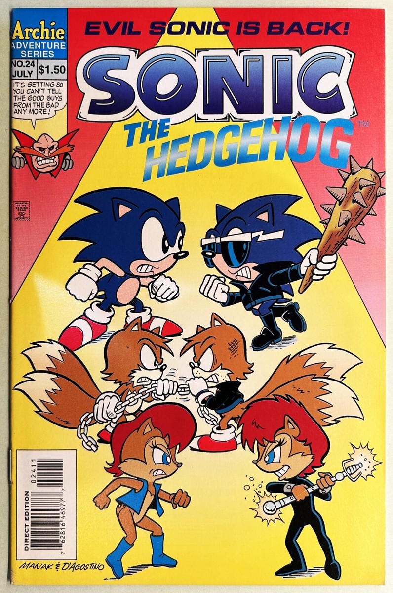 SONIC The HEDGEHOG Comic Book #24 July 1995 First Edition Bagged