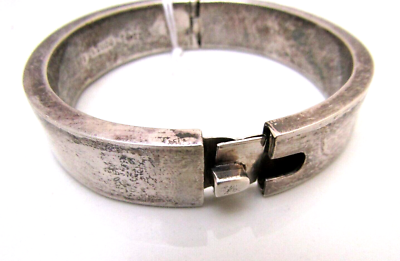 Vtg Taxco Mexico Sterling Silver 925 Modernist Round