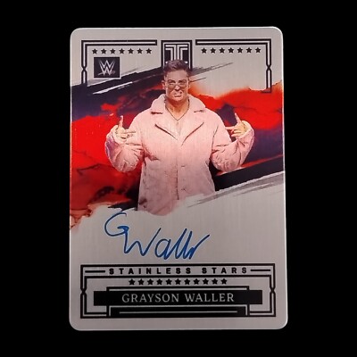 2023 Panini Impeccable WWE Stainless Stars Autographs /99 Grayson Waller #ST-GWL