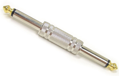 1/4'' TS Male to 1/4'' TS Male Guitar Pedal Coupler Adapter