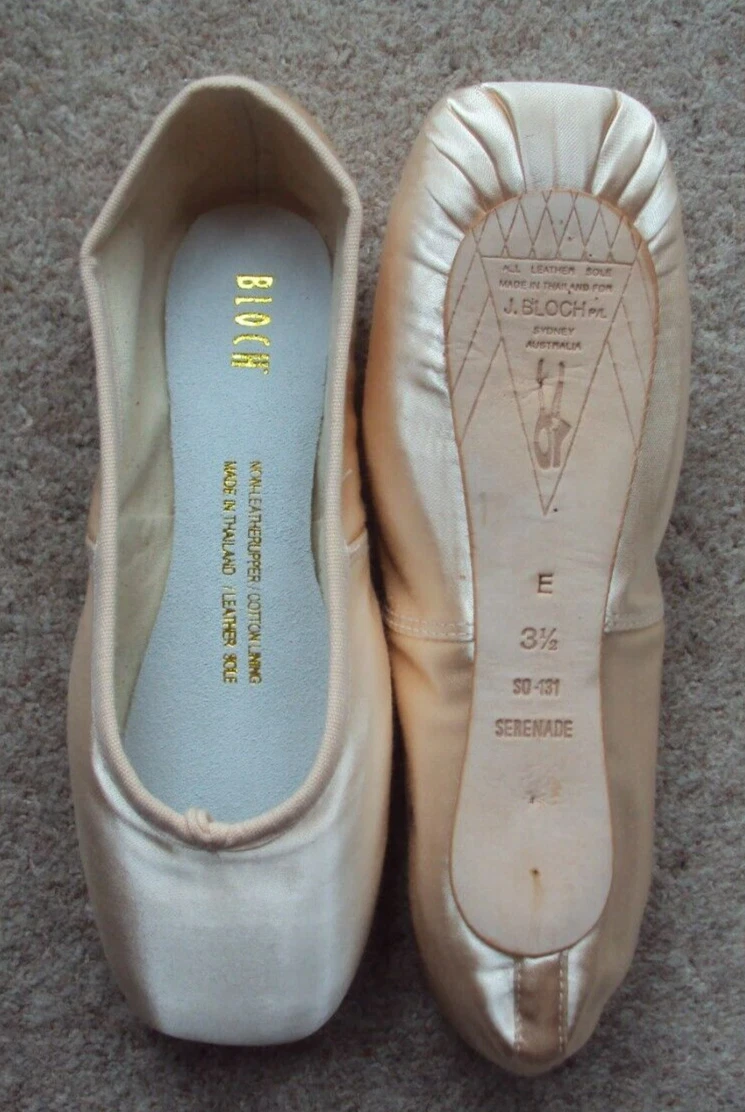 Chaussures De Pointe Ballet Bloch Aspiration S0105 - Rose Satin - Taille 7 - Neuves Sans Boîte