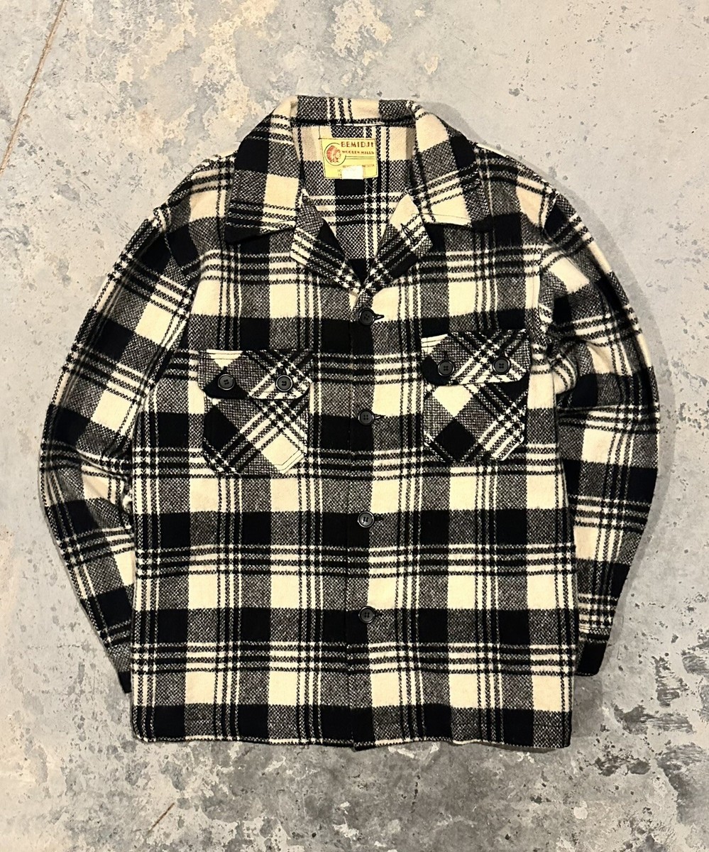Vintage Bemidji 100% Wool Mills Mens Flannel Jacket Buffalo Vintage Bemidji 100% Wool Mills Mens Flannel Jacket Buffalo