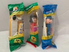 VTG Peanuts SNOOPY PEZ Dispensers CHARLIE BROWN AND LUCY PEZ Lot of 3