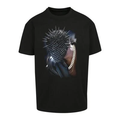 Mister Tee T-Shirt Oversize Noir Spikehead Fetich SM - Photo 1/2