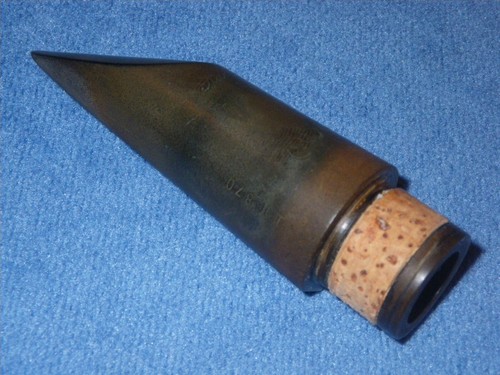 VINTAGE BRILHART HARD RUBBER Bb CLARINET MOUTHPIECE - 4 = .052" TIP - SERIAL # - Picture 9 of 10