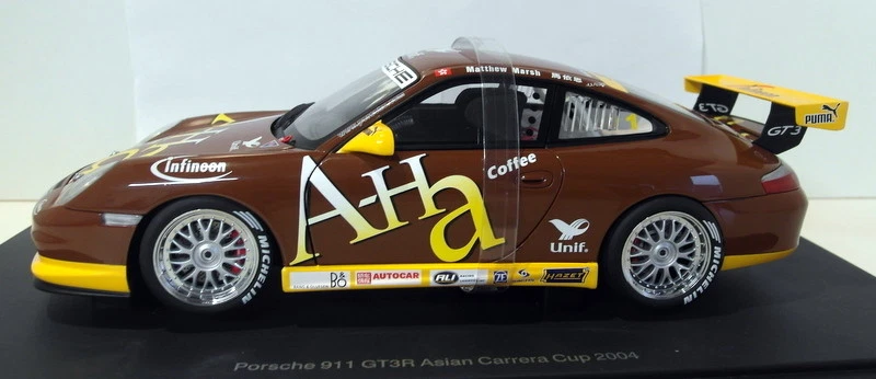 Autoart Escala 1/18 Diecast 80489 Porsche 911 GT3R Carrera Cup 2004 A-HA Marsh Foto 2 de 4