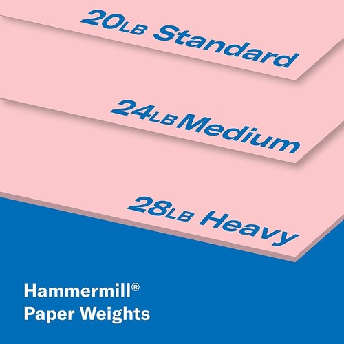Hammermill Recycled Colored Paper 20lb 8-1/2 x 11 Pink 5000 Sheets/Carton - 第 3/3 張圖片