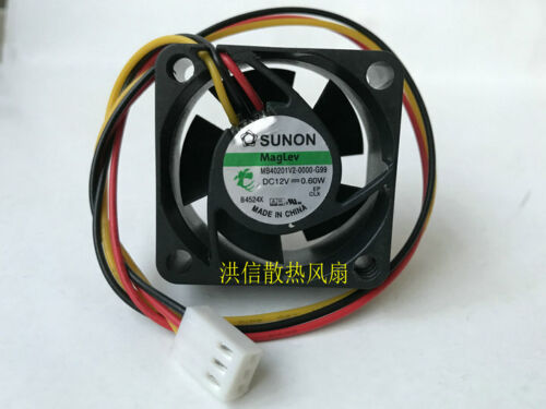 SUNON MB40201V2-0000-G99 40*40*20MM 4CM DC12V 0.6W 3Pin Cooling Fan