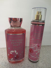 Bath & Body Works TWISTED PEPPERMINT Body Wash 10 oz & Fragrance Mist 8 oz New