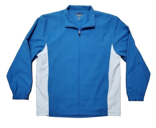 Pebble Beach 1919 Golf Links Mens L Blue Zip Jacket Embroidered