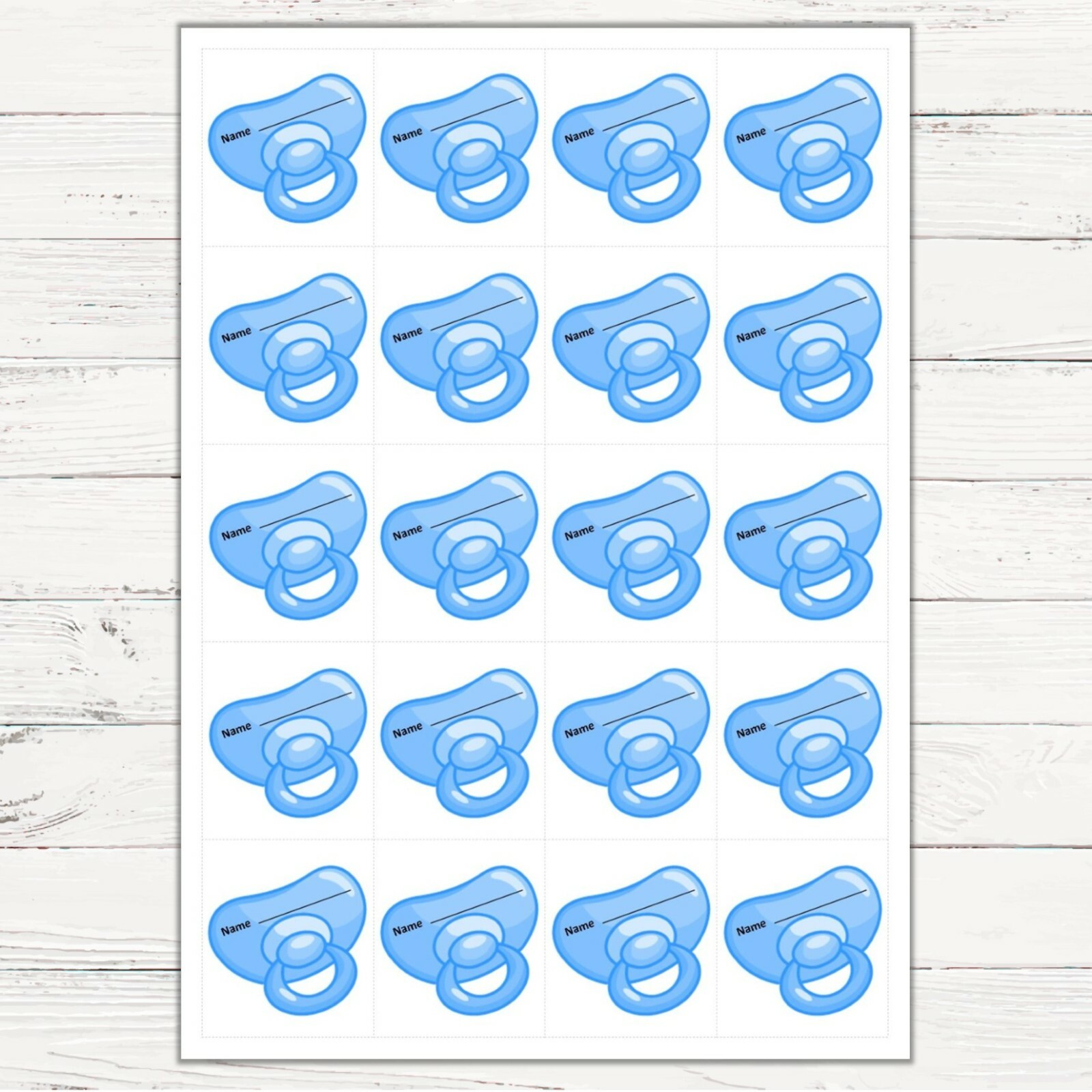 BLUE STARS - Baby Shower Games, Bingo, Predictions,Pin the Dummy,Lust Labour Boy