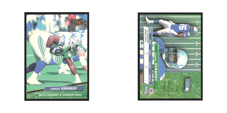 Cortez Kennedy 1992 Fleer Ultra #379 Football Cards Football Card NM - Image 3 of 3